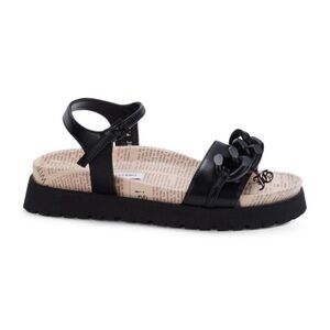 John Galliano Newspaper-Print Leather Platform Sandals